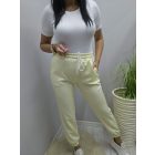 Divatos derekán gumírozott szabadidő nadrág (sárga)