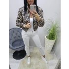 Csinos törtfehér szaggatott farmernadrág (FL2161)