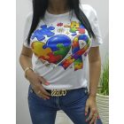 Csinos mintás női póló (puzzle1)