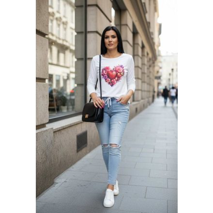 Csinos szívmintás hosszú ujjú felső (5)