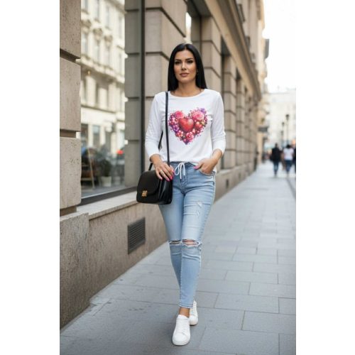 Csinos szívmintás hosszú ujjú felső (5)
