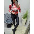 Csinos karácsonyi mintás magas nyakú felső (1)