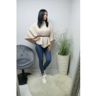 Csinos poncsó/pelerin övvel(bézs)