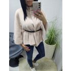 Csinos poncsó/pelerin övvel(bézs)