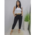 Nagyon csinos finoman bordázott trikó (fehér)