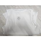 Nagyon csinos finoman bordázott trikó (fehér)