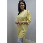 Csinos vállán masnis tunika (sárga)