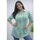 Gyönyörű madeira mintás blúz  (menta)