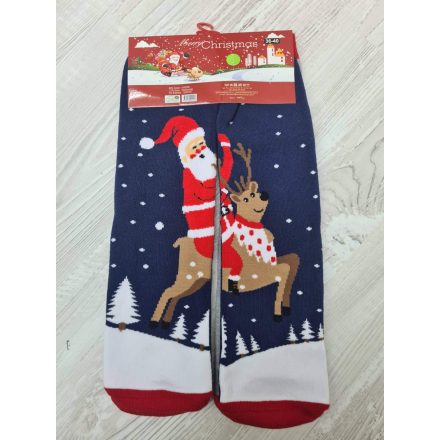 Prémium puha vastag meleg karácsonyi mintás zokni  (2pár)