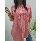 Gyönyörű madeira mintás blúz  (korall)