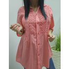 Gyönyörű madeira mintás blúz  (korall)