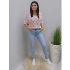 Gyönyörű horgolt felső (púder rózsaszín)