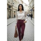 Gyönyörű bézs csipkebetétes blúz
