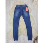 Divatos szárán szaggatott farmernadrág (5d019)