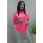 Csinos vállán masnis felső (neonpink)