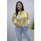 Gyönyörű virágmintás body (sárga-mintás)