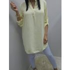 Nagyon csinos pöttyös ingtunika (pasztell sárga)