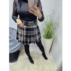 Csinos kockás rakott szoknya nadrág béléssel