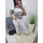 Csinos fényes anyagú blúz (zöld)