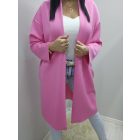Puha anyagú lezser zsebes kardigán (rózsaszín)