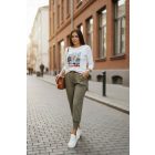 Brooklyn mintás csinos lezser felső (fehér)