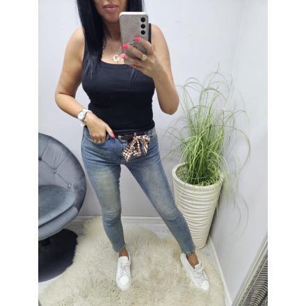Csinos farmernadrág övvel (SZ2276-H)