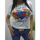 Csinos mintás női póló (puzzle2)