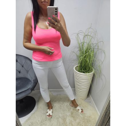 Csinos neon pink basic trikó 