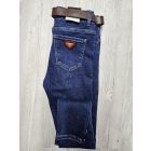 Denim farmernadrág övvel (S0965-2)