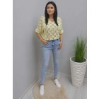 Gyönyörű horgolt felső (sárga)