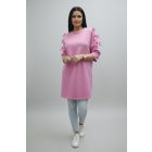 Csinos vállán masnis tunika (rózsaszín)