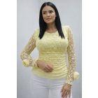 Gyönyörű csipkés felső (sárga)