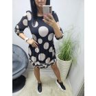 Csinos pöttyös pliszírozott ruha