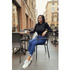 Nagyon csinos Mom-fit farmernadrág övvel (BF3590) 