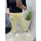 Nagyon csinos pamut szabadidő nadrág (sárga)