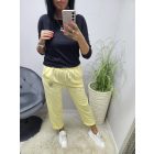 Nagyon csinos pamut szabadidő nadrág (sárga)