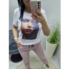 Trendi vagány mintás női póló (1)