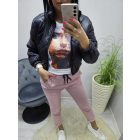 Trendi vagány mintás női póló (1)