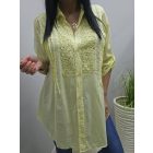 Gyönyörű madeira mintás blúz  (sárga)