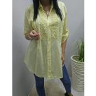 Gyönyörű madeira mintás blúz  (sárga)