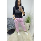 Nagyon csinos pamut szabadidő nadrág (rózsaszín)