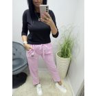 Nagyon csinos pamut szabadidő nadrág (rózsaszín)