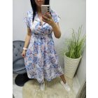 Gyönyörű  virágmintás ruha övvel